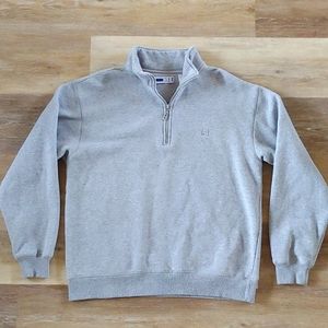 Fila Light Gray Quarter-Zip Sweatshirt